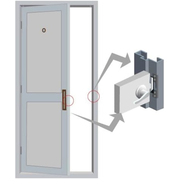 Justerbar elektrisk dörrlås för accesskontroll  Fail Safe Normalt stängd Fail Secure Normalt öppen.