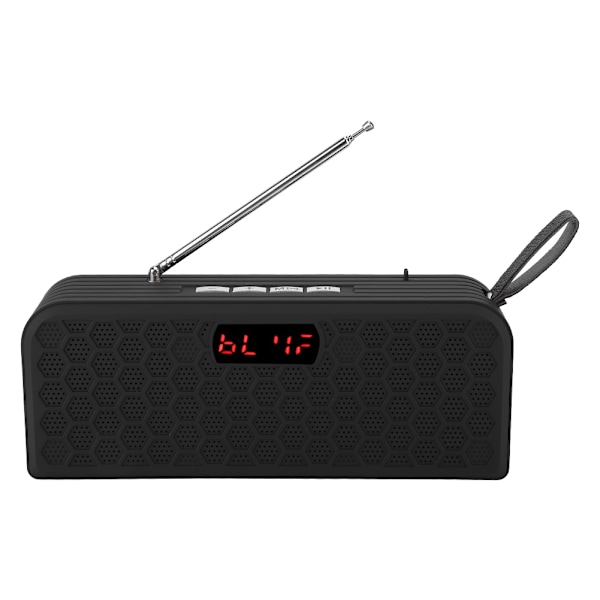 Bluetooth-højttaler Radio FM U Disk TF-kort MP3-afspiller med digitalt display DC 5V 500MA