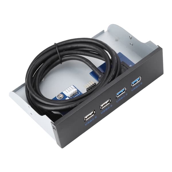 2 Port USB 3.0 + 2 Port USB 2.0 HUB Utvidelses Frontpanel