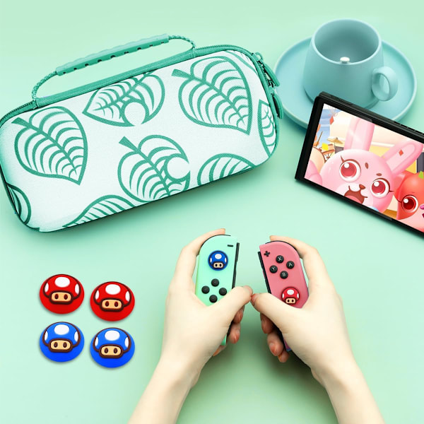 Tumgreppshättor för Nintendo Switch/OLED/Switch Lite, 4 st Hättor för Nintendo Switch Joysticköverdrag Kawaii Tillbehör Switch Tumgrepp
