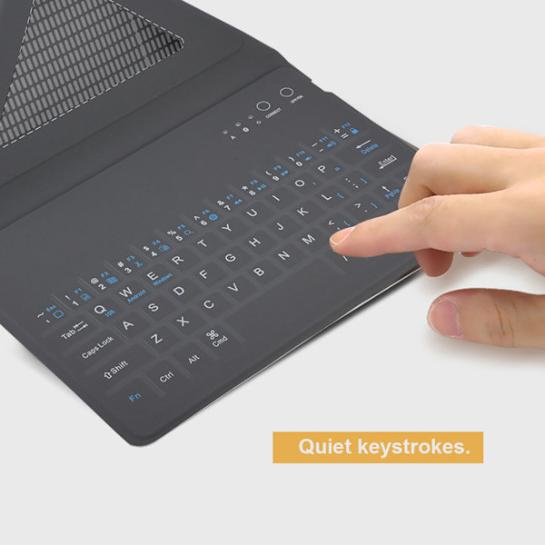 7,9 tommer ultra tyndt Bluetooth tastatur etui til Ipad Mini 2/3/4/5 (Brun)