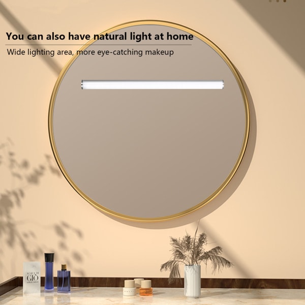 LED-speilbelysning, bærbar sminkebelysning, USB-oppladbar sminkebelysning med berøringskontroll, til bad
