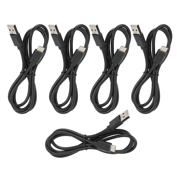 5 stk ladekabel USB C datalinjekabel ladekabel for Switch Lite kontrollertilbehør