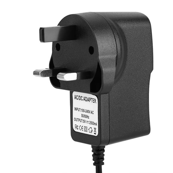 5V 2.5A Micro USB-laddare, nätadapter för Raspberry Pi 3 Tablet