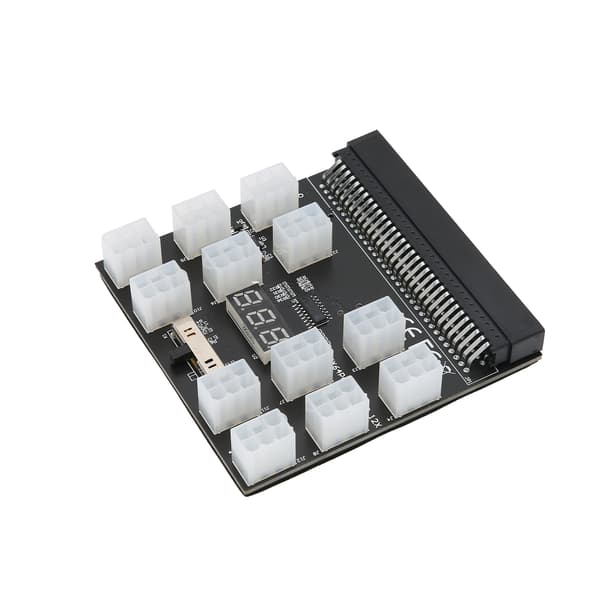 Strömadapter Breakout Board Adapter PCB 12 ATX 2x3Pins Konverter 12V för HP PSU GPU Mining