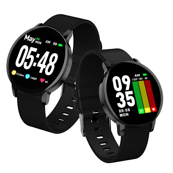 1,3 tommer Bluetooth Smart Armbånd Træning Hjertefrekvens Overvågning (Sort)