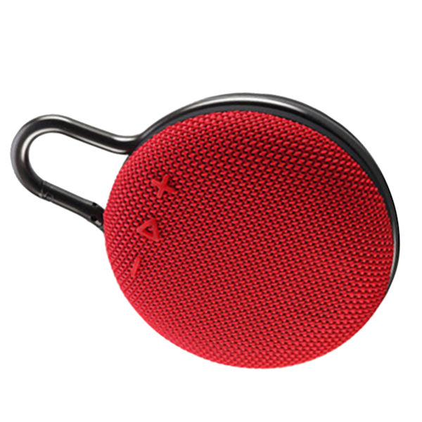 Mini Bluetooth-högtalare Multifunktionell Tungmetallbas Bärbar Trådlös Högtalare för Utomhusresor Hem Röd