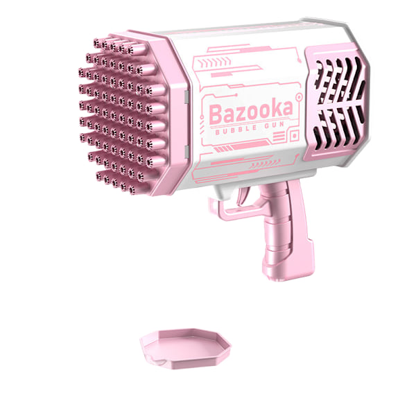 Bubble Machine Gun Leksaker för Barn, Bubble Gun med Färgglada Ljus och Tusentals Bubblor, Utomhusleksak Födelsedagsfest Favörer Presenter till Pojke pink
