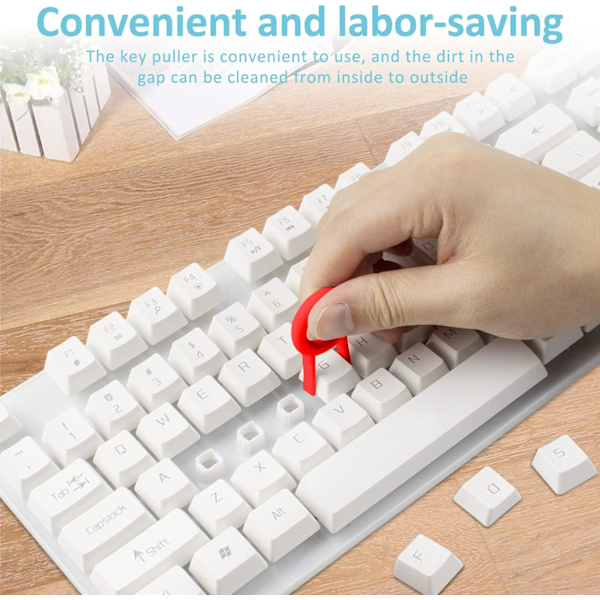 2022 Nytt Rengøringskit til Tastatur Blød Børste 5 i 1 Multifunktion Computer Rengøringsværktøjssæt med Keycap Puller