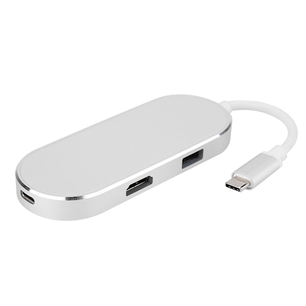 6-in-1 Type-C - HDMI+USB3.0*2+PD lataus+SD+TF Hub-sovitin