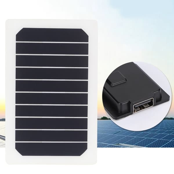 6W 5V Bärbar Hög Effektiv Multifunktionell Solpanel Generator Laddare