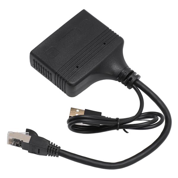 Ethernet-splitter 1 inn 4 ut RJ45-grensesnitt 1000 Mbps gullbelagt pin sikker stabil signal LAN-splitter for bryter TV PC