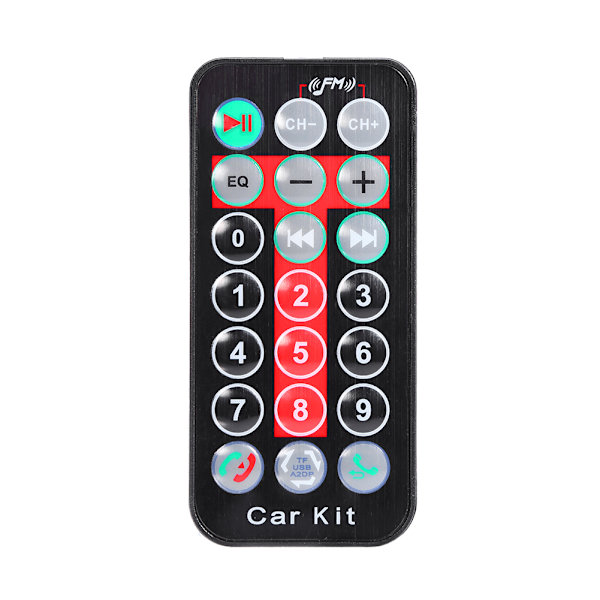 Bil trådlös Bluetooth FM-sändare Handsfree MP3 TF AUX USB-musikspelare Kit