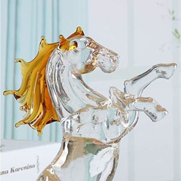 Krystallglass Hest Figur Kolleksjon Hest Dyr Papirvekt Bord Ornament Dekor Barn Bursdagsgaver Hjem Bryllup Dekor (Hest)