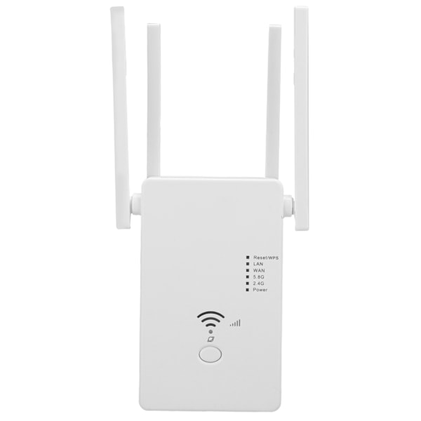 Trådlös router Dual Frequency Repeater Wifi Signal Amplifier Pass Wall  100‑240V