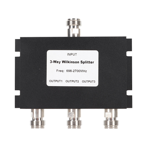 3-veis TV-signalsplitter Profesjonell 698-2700MHz 3-veis strømsplitter med F-hunngjenger for kommunikasjon 50W