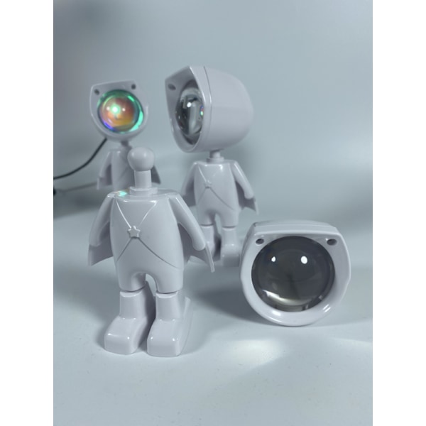 Romantisk astronaut robot solnedgang lampe projektor, ideel til live-udsendelse fest&værelse indretning fødselsdag ferie gaver (7 farver)