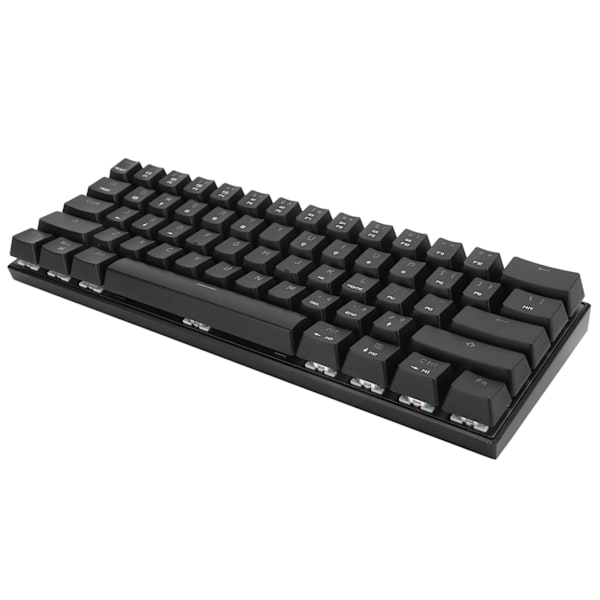 Mekanisk tastatur for Bluetooth trådløs DualMode RGB 61Key datamaskintilbehør CK62(svart og blå bryter)