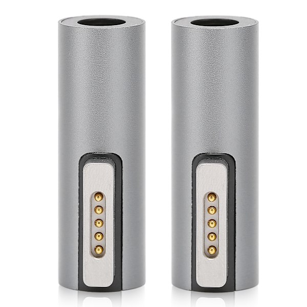 2PCS Magnetisk T-spetsadapter DC-hona till Magsafe 2 Maximalt stöd 5A 18,5-20V PD Magnetisk adapter för IOS-bärbar dator