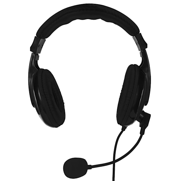 Somic Electronics Hovedtelefoner Multifunktionelle Stik Voice Gaming Headset med Mikrofon til Computere Mobiltelefon Sort