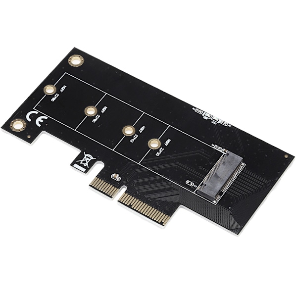 M.2 SSD till PCIE 4X datorutvidgningskort adapter för Windows/Linux/Mac OS
