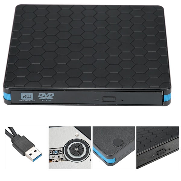 Optisk drev TYPE-C USB3.0 Dual Interface DVD-brænder Universal til IOS/Lenovo Notebook