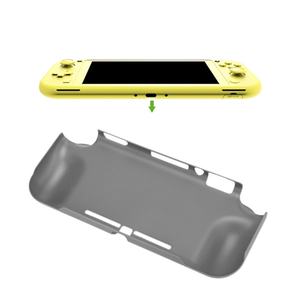 För Switch Lite spelkonsol handkontroll Gamepad PC halvövertäckt fodral skyddande lockGrå