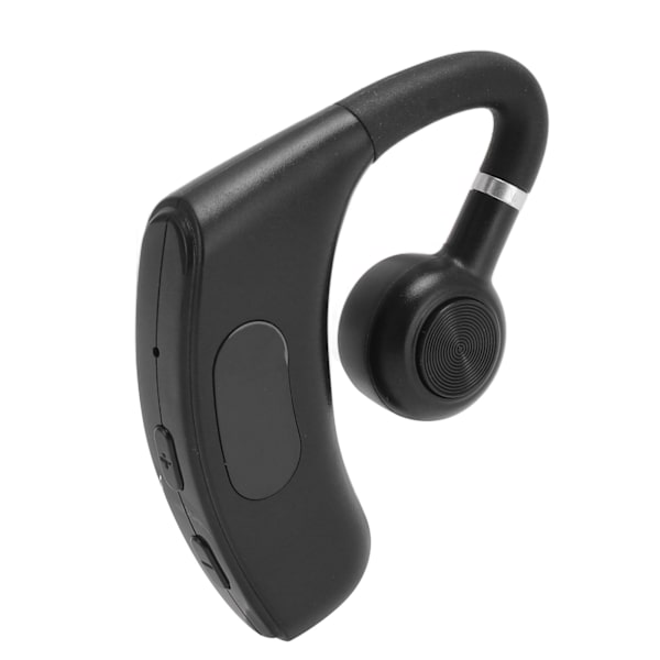 Enkelt øre Bluetooth-headset BT 5.4 støjreduktion lang standbytid 180 graders trådløs øretelefon med digitalt display sort