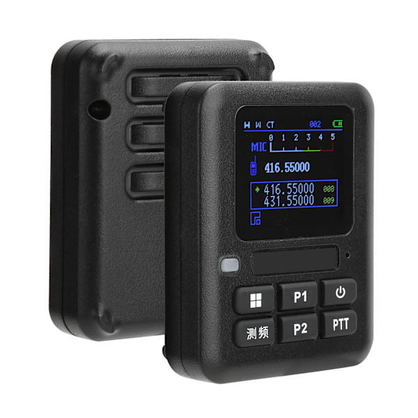 Walkie Talkies Mini Dekoder Bärbar Radiofrekvensräknare Mätare med Display Skärm