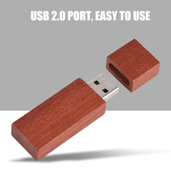 USB 2.0 Träminne USB U-disk med träfodral (32G)