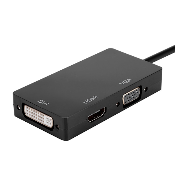 CableDeconn 3 i 1 Mini DP-hane till HDMI+VGA+DVI-hona HD-videoadapterkonverterare