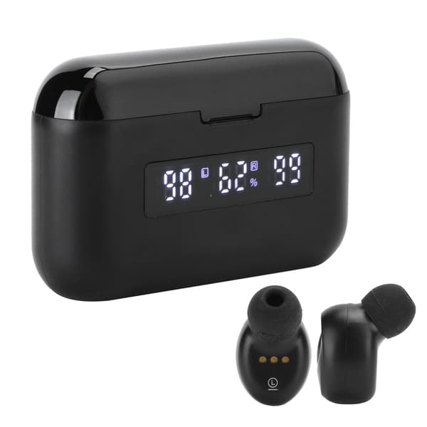 Bluetooth 5.1 Hodetelefoner Bærbare Trådløse Smart Touch In-Ear Ørepropper med Digitalt Display