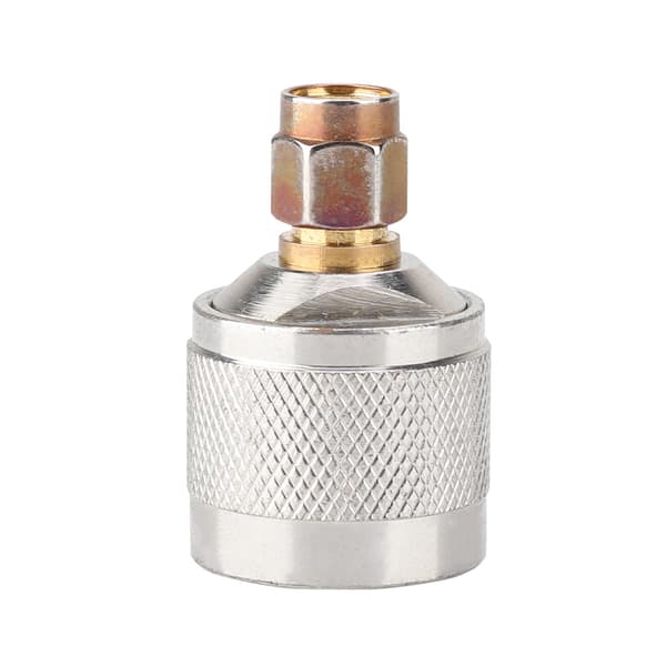 2 stk. SMA han til N han adapter RF koaksial adapter konverter stik