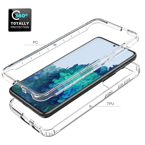JUSTUP för Samsung Phone Case Heavy Duty Protective Anti-Slick  Soft Back Shell Hard PC Front Open Frame Slim Phone Cases för Samsung Galaxy S21 Ult