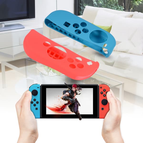 Antiskrid blød silikone cover til Nintendo Switch konsol   Joy Con