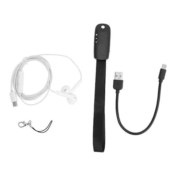 Nyckelring Röstinspelare MP3 AI Intelligent HD Brusreducering Mini Röststyrd Inspelare 32GB