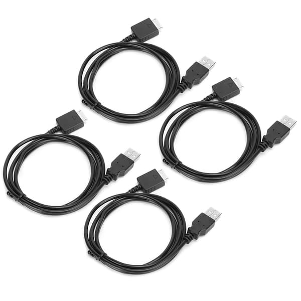 4 stk. PVC Mp3 datakabel Profesjonell dataoverføring ladekabel for SONY Walkman