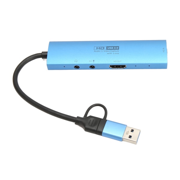 Ljud- och videokaptuerkort 4K 1080P 60FPS USB3.0 HD Multimedia Interface Videokaptuerkort för spel Live Streaming Z47B