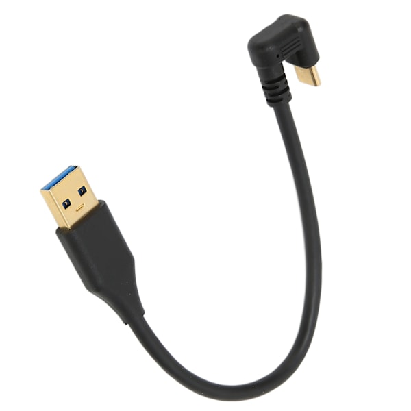 USB-kaapeli 5 Gbps USB 3.0A uros AMC - TypeC U-tyypin kyynärpää ABS-datakaapeli lataukseen ja tiedon synkronointiin (0,2 m 0,66 jalkaa)