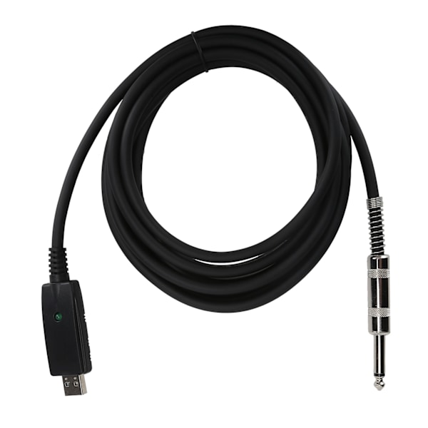 JORINDO JD6222 3 M USB-hane till 6,35 mm hane gitarrkabel USB-gitarrkabel ljudanslutningsadapterkabel