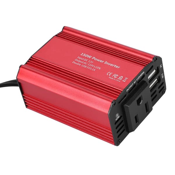 150W Dobbel USB DC12V til AC110V Strømforsyning Boost Step-up Konverter
