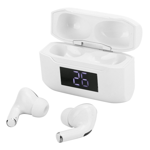Digital Display True Wireless Bluetooth 5.1 Air3 Headset HIFI Stereo Vattentät Hörlurar Vit