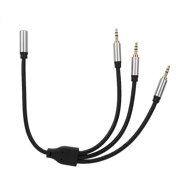 1 hunn til 3 hann 3,5 mm lydkabel AUX-kabel for mobiltelefoner datamaskiner høyttalere