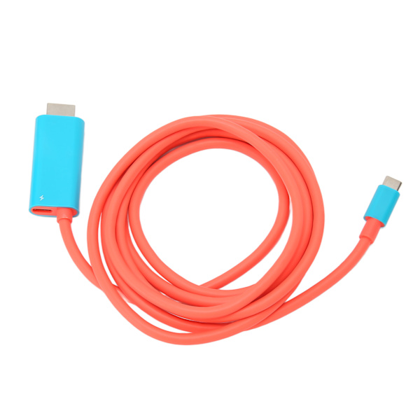 Type C-konverteringskabel til Switch 4K 30Hz USB3.1 Type C til HD Multimedia Interface-kabel til TV-dockingtilstand 2m