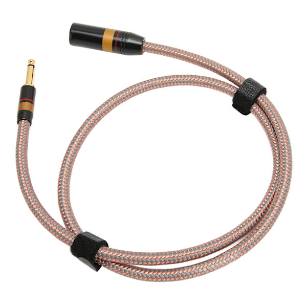 6,35 mm til XLR-kabel med lavt tab, guldbelagt audiofilniveau 1/4 tommer til XLR-hunstik til højttalermixer AMP 3,3 fod