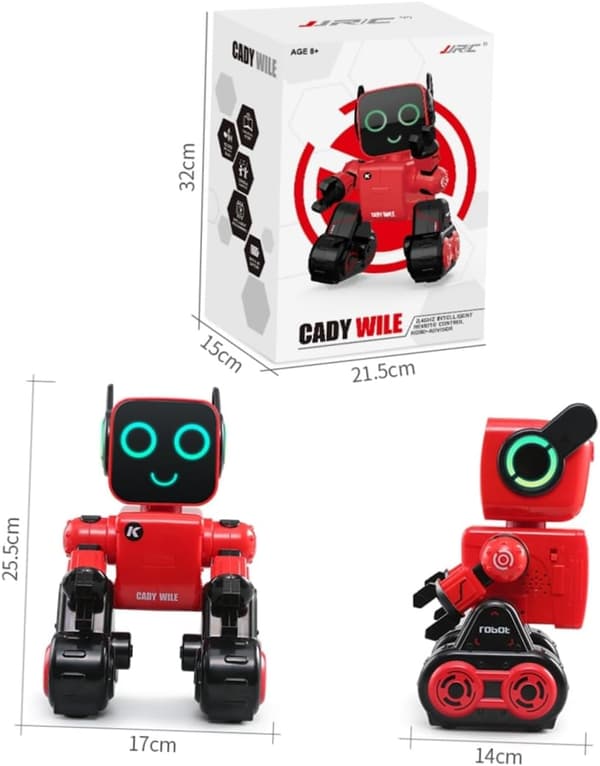 BESTonZON 2 st robotar för spargrisar Rc-robot för humanoida robotar Robotkit