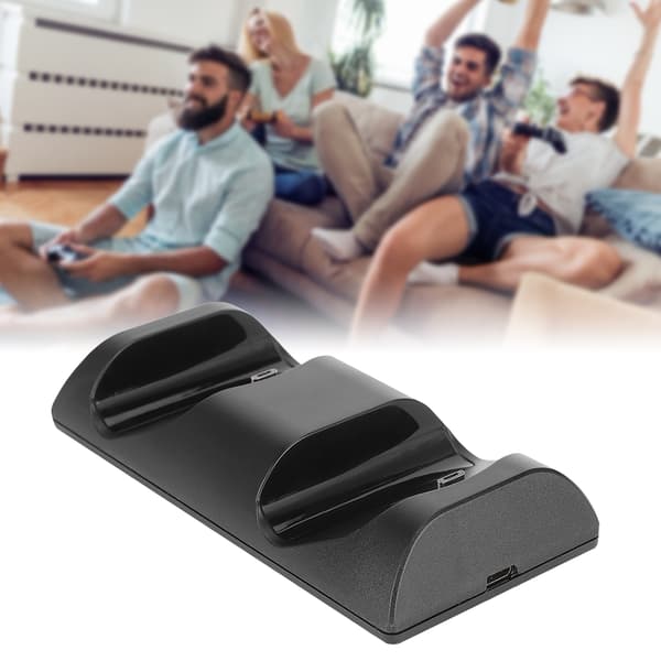 Trådløs spillkontroller konsoll gamepad LED dobbel ladebase for PS4 SLIM PRO
