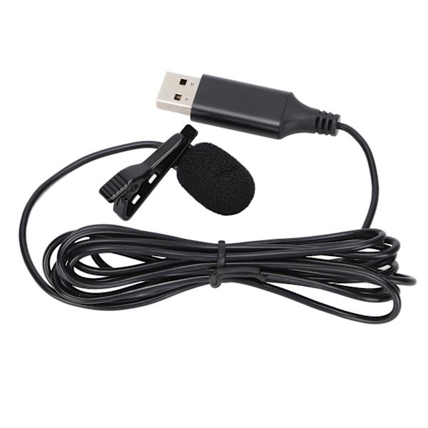 Bærbar reversmikrofon med klips på, mini reversmikrofon med USB-interface til mobiltelefoner og kameraer