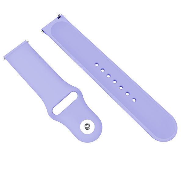 Snygg silikonklockarmband med spänne i rostfritt stål för Active 3 Move hr-klocka (lila)
