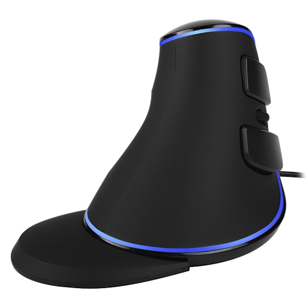 DELUX 618 Plus Vertikal Mus RGB LED Trådbunden Ergonomisk Gaming Mus USB För PC Blå Bakgrundsbelysning